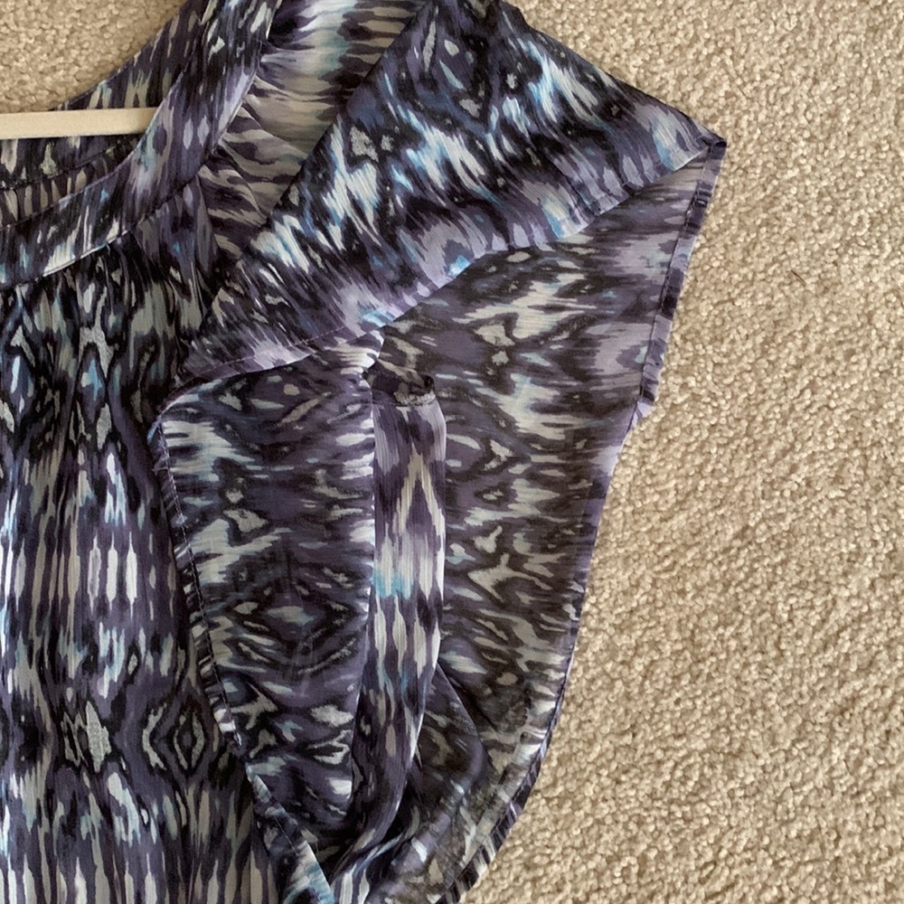 FANG Women’s Light/Airy Top Size XL, colors white,blue,purple and elastic waist - Picture 8 of 15
